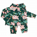 Піжама для дівчинки Breeze Квіти зелена 8382 - ціна