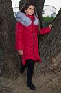 Куртка-пальто зимняя для девочки SUZIE Беренис красная ПТ-36711 
