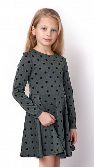 Трикотажне плаття для дівчинки Mevis зелене 3270-04 - ціна