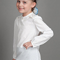 Блузка с брошью для девочки Kidzo белая BF-2-01 - ціна