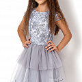 Нарядне плаття для дівчинки Mevis сіре 2594-02 - ціна