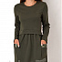 Трикотажное платье для девочки Mevis оливковое 3055-01 - ціна