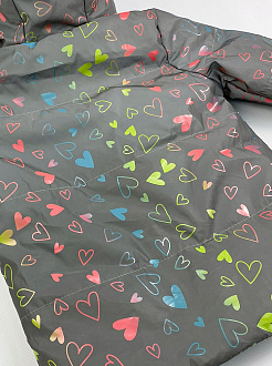 Світловідбиваюча куртка для дівчинки Tair kids Серденька 107 - купити