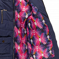 Куртка подовжена зимова для дівчинки Одягайко синя 20004О - картинка