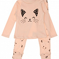 Пижама для девочки Фламинго Кошечка персиковая 245-222 - ціна