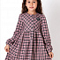 Трикотажне плаття для дівчинки Mevis Клітка рожеве 3978-01 - ціна
