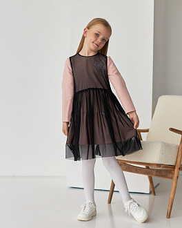 Нарядна сукня для дівчинки Tair Kids Мія пудра 122 - ціна