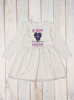 Платье для девочки Breeze Be Happy серое 15106 - ціна
