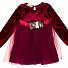 Сукня нарядна для дівчинки Barmy Квіти бордова 0341 - ціна