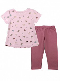 Комплект футболка та бриджі для девчокі Фламінго Cake рожевий 046-420 - ціна