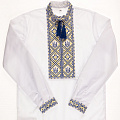 Вышиванка-сорочка для мальчика Украина Тризуб синяя 2325 - ціна