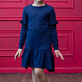 В'язане плаття для дівчинки TopHat темно-синє 19814 - ціна