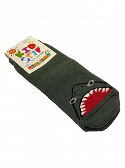 Шкарпетки махрові KidStep Акула хакі арт.4537 - фото