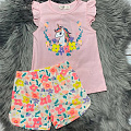 Комплект футболка і шорти для дівчинки Breeze Єдиноріг рожевий 13509 - ціна