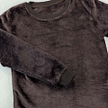 Піжама дитяча вельсофт Фламінго коричнева 855-909 - фото