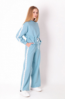 Спортивний костюм для дівчинки Mevis блакитний 3758-01 - ціна