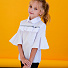 Блузка шкільна для дівчинки біла 1308 - ціна
