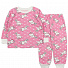 Утеплення піжама для дівчинки Фламінго Зайчики рожева 329-310 - ціна