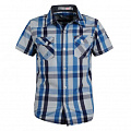 Рубашка с коротким рукавом Венгрия синий BCS-4628 - ціна