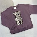 Свитшот для девочки Teddy фиолетовый сливовый 0905