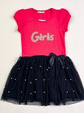 Платье для девочки Breeze Girls коралловое 10766