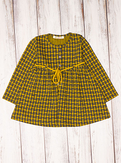 Плаття для дівчинки Barmy Клітка гірчичне 0652 - ціна