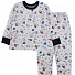 Утепленнная піжама для хлопчика Фламінго Космос сіра 109-307 - ціна