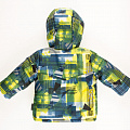 Комбинезон зимний раздельный для мальчика (куртка+штаны) Одягайко Абстракт желтый 20070 +32008 - розміри