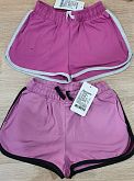 Летние шорты для девочки Фламинго фиолетовые 786-417