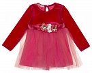Платье нарядное для девочки Barmy Цветы коралловое 0341