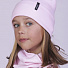 Комплект шапка і хомут для дівчинки Semejka Фрея рожевий 9321 - ціна
