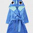 Теплий халат вельсофт дитячий Фламінго Діно синій 714-909 - ціна