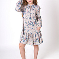 Сукня для дівчинки Mevis Квіточки сіра 4968-01 - ціна