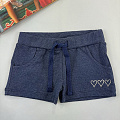Трикотажні шорти для дівчинки Фламінго синій джинс 950-416 - ціна