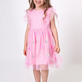 Святкова сукня для дівчинки Mevis Сердечки рожева 5048-01 - ціна