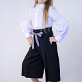 Шкільні брюки-кюлоти для дівчинки Albero сині 4030 - світлина
