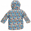 Куртка зимняя для мальчика Одягайко синий абстракт 20012О - картинка