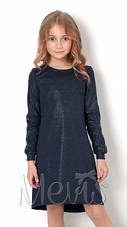 Трикотажное платье для девочки Mevis темно-синее 2875-04 - ціна