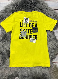 Комплект футболка і шорти для хлопчика Breeze жовтий 13498 - розміри
