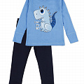 Пижама для мальчика Фламинго Динозавр синяя 257-1005 - ціна