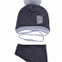 Комплект шапка і хомут для хлопчика Вілсон сірий 200110 - ціна