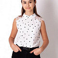 Блузка для дівчинки Mevis Серденька біла 3790-01 - ціна