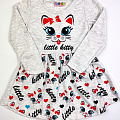 Трикотажна сукня little kitty сіре 6895 - ціна