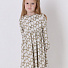 Трикотажне плаття для дівчинки Mevis Серденька бежеве 3921-01 - ціна