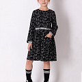 Трикотажне плаття для дівчинки Mevis чорне 3629-01 - ціна
