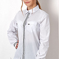 Школьная рубашка для девочки Mevis белая 2652-01 - ціна