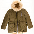 Куртка зимняя для девочки Одягайко хаки 20025 - ціна