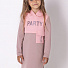 Трикотажне плаття для дівчинки Mevis пудра 3550-02 - ціна