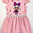 Трикотажне плаття для дівчинки LOL рожеве 852 - ціна