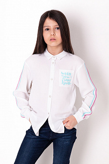 Блузка для дівчинки Mevis біла 3657-02 - ціна